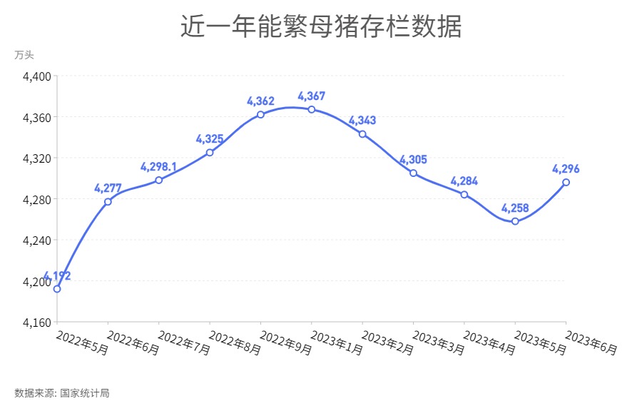 4296万头！能繁母猪连跌5个月后突然反弹？三部委力促生猪市场平稳运行....