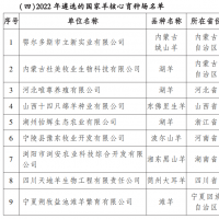 农业农村部公布国家核心育种场名单！33家企业获选