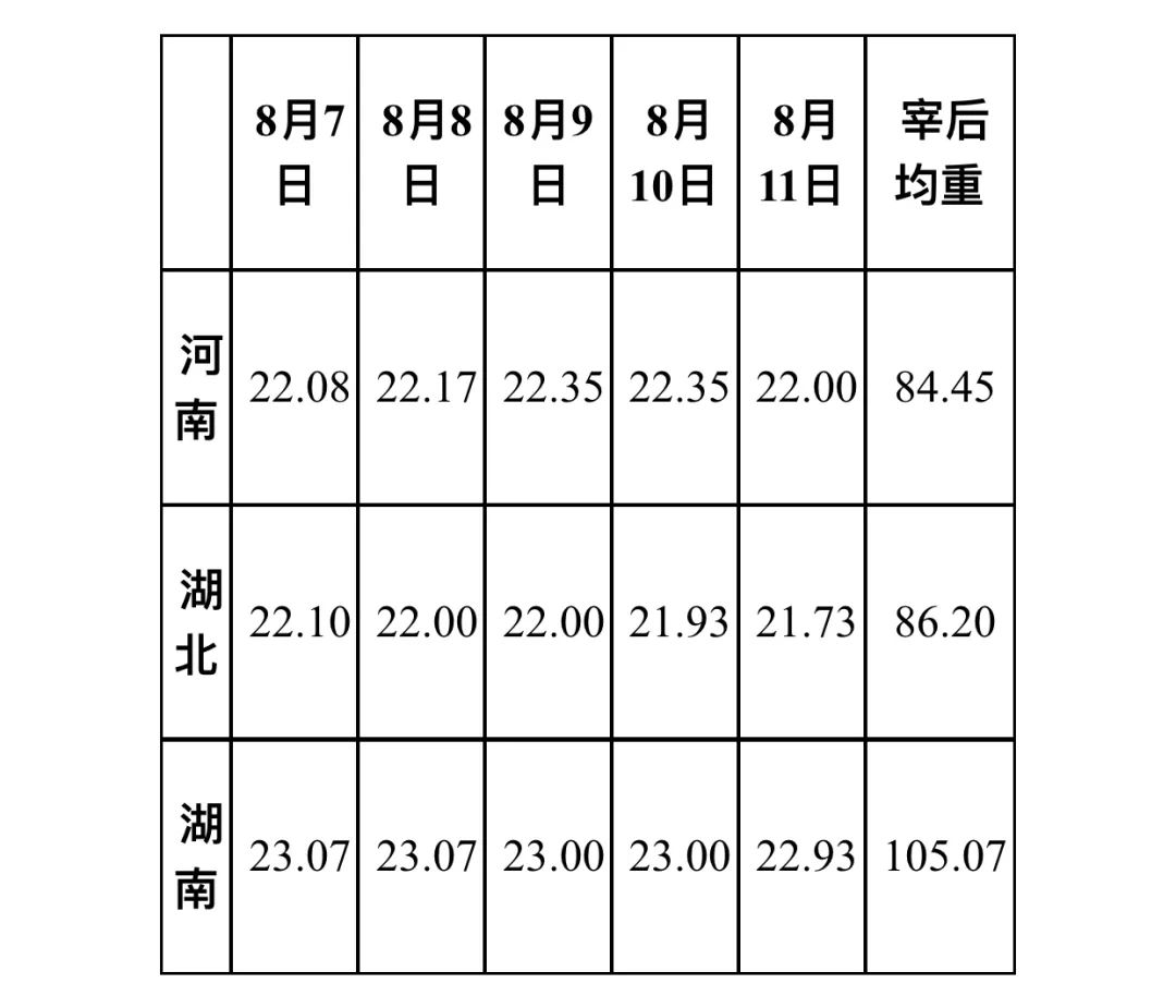 2023年第32周16省宰后均重90.32kg，较上周上涨0.13%！透露出啥？